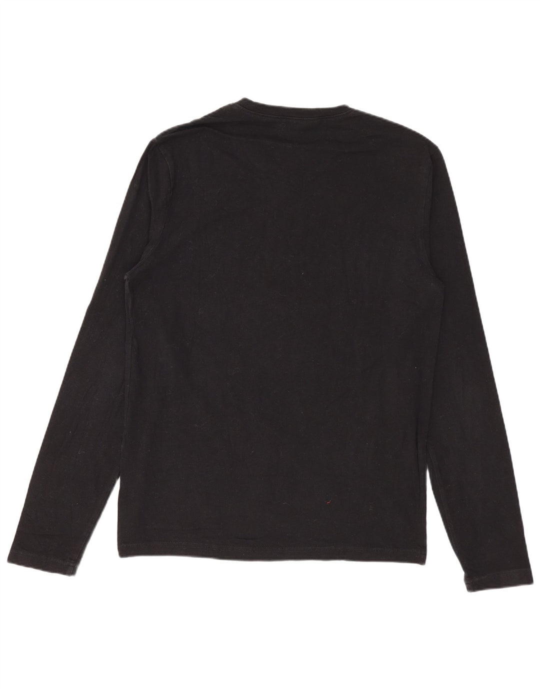 Calvin Klein Jeans Damen Graphic Top Langarm UK 12 Medium Schwarz