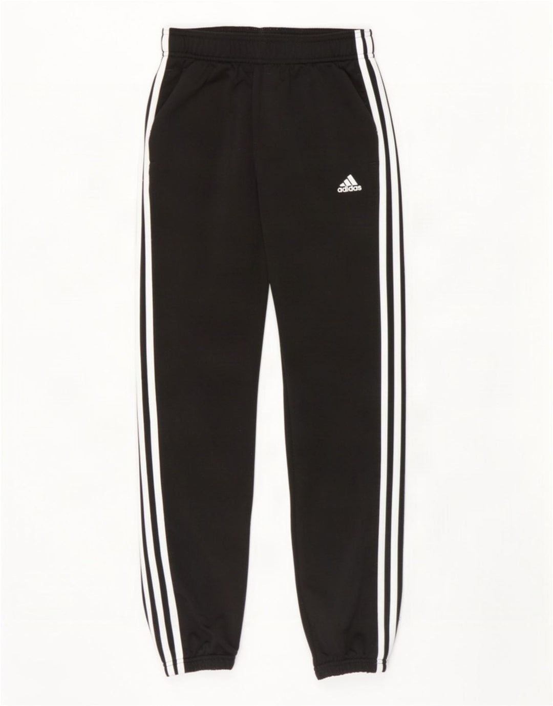 Adidas Jungen-Trainingshose, Jogginghose, 11–12 Jahre, schwarzes Polyester