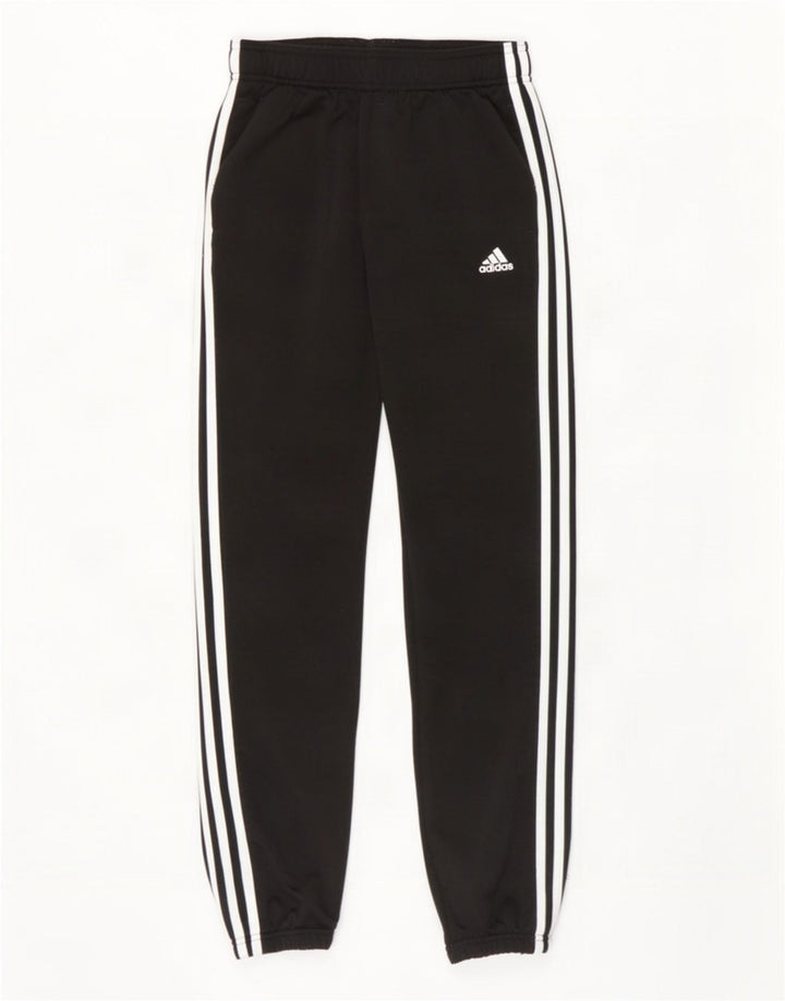 Adidas Jungen-Trainingshose, Jogginghose, 11–12 Jahre, schwarzes Polyester