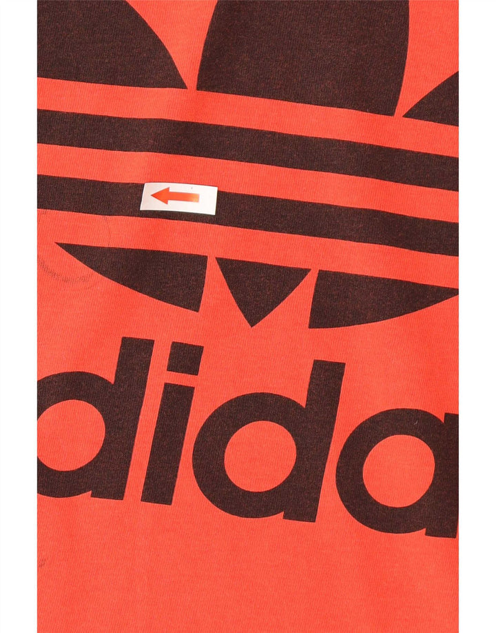 Adidas Herren Grafik T-Shirt Top Große rote Baumwolle
