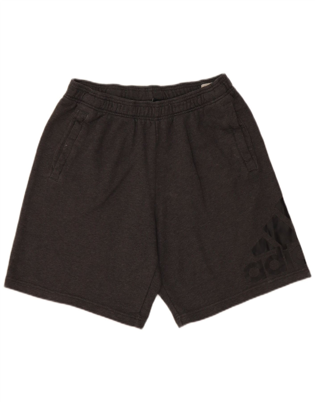 Adidas Herren Graphic Sport Shorts Mittelgraue Baumwolle