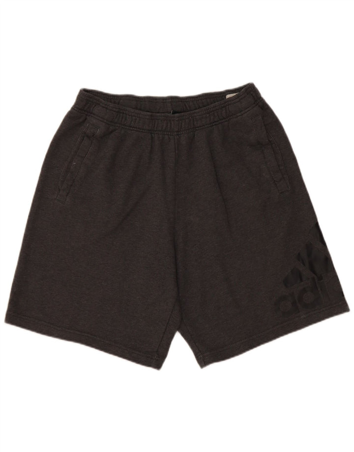 Adidas Herren Graphic Sport Shorts Mittelgraue Baumwolle