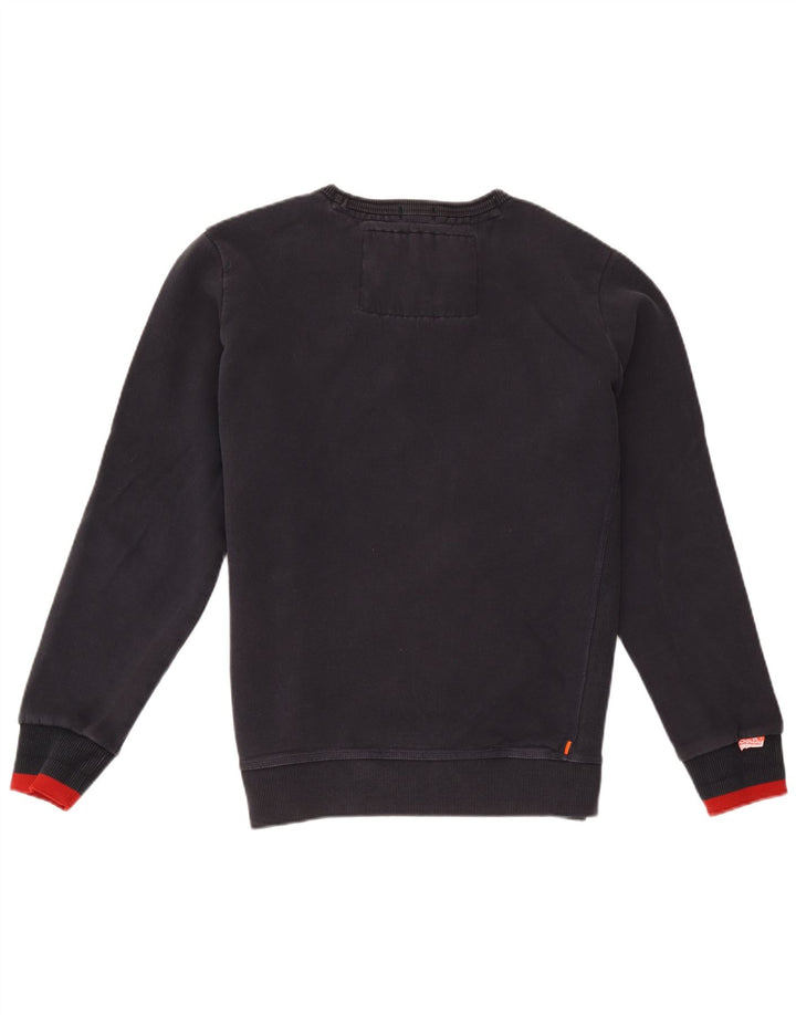 Superdry Herren-Sweatshirt-Pullover 2XL aus schwarzer Baumwolle