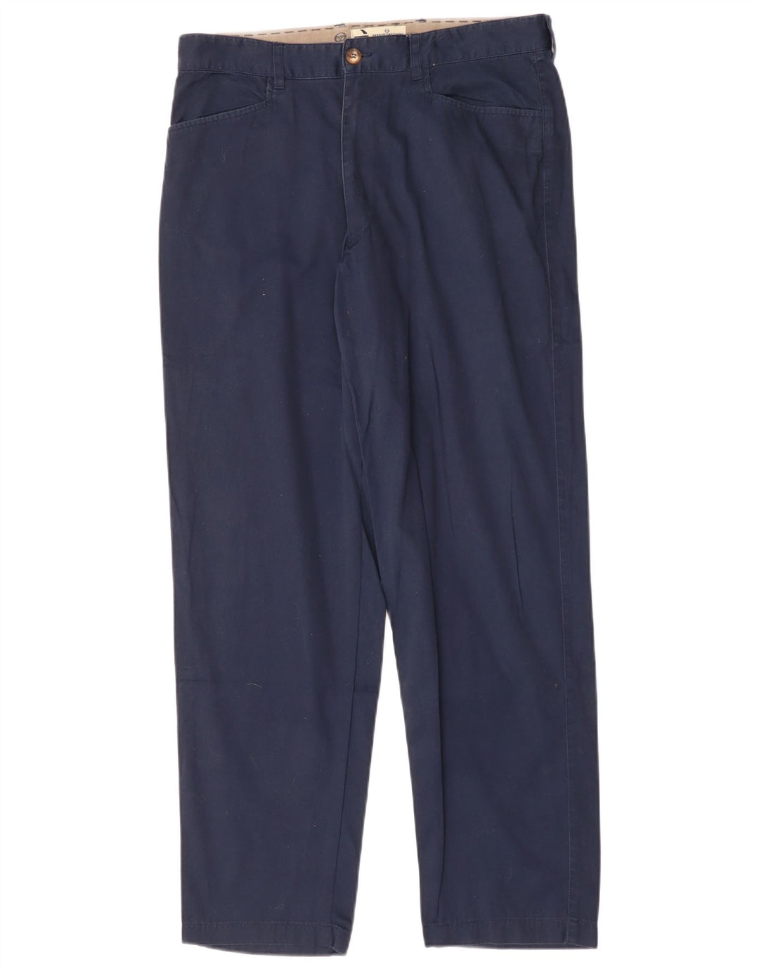 Sergio Tacchini Damen Gerade Freizeithose W34 L31 Marineblaue Baumwolle