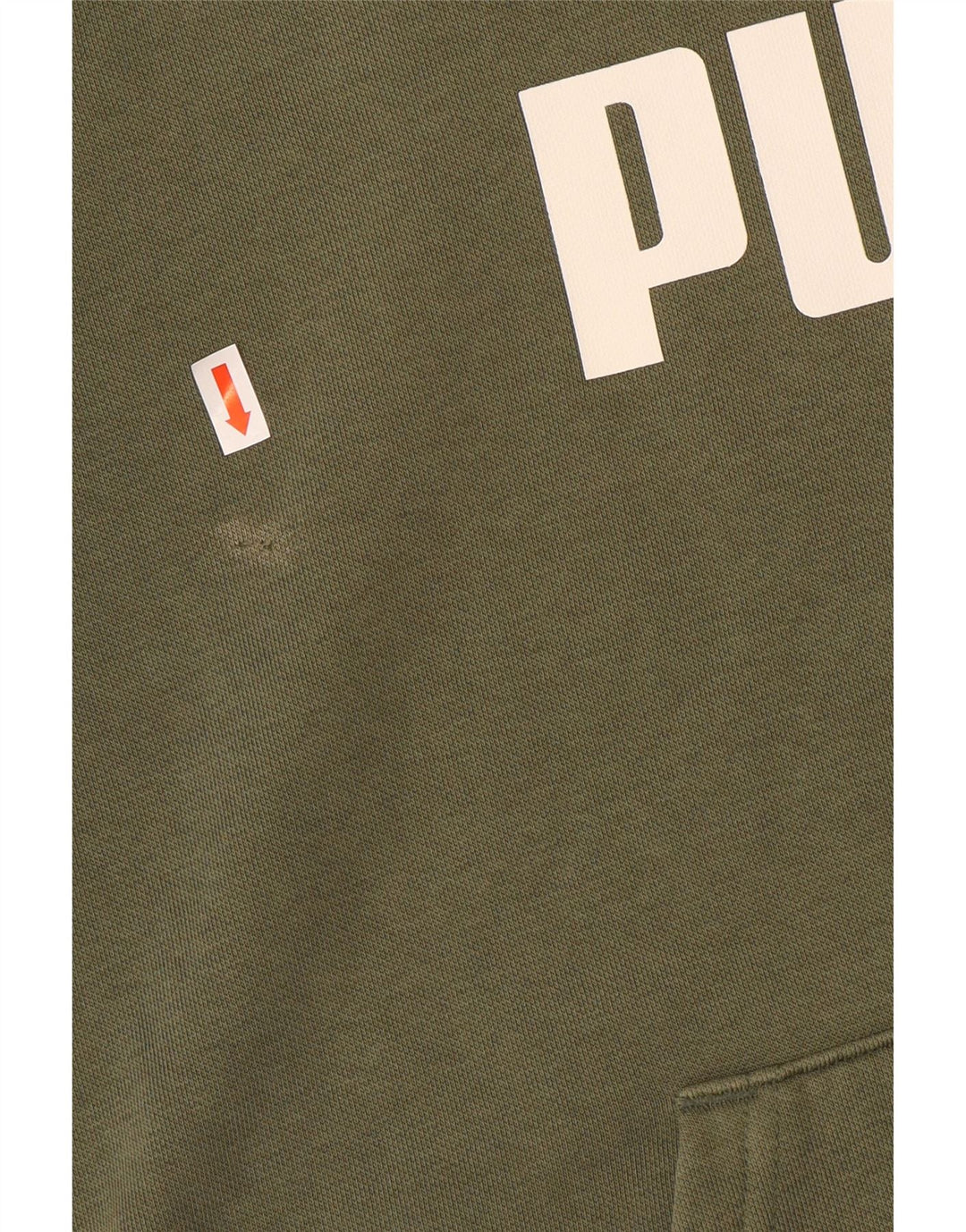 Puma Herren Grafik-Hoodie-Pullover aus mittlerer Khaki-Baumwolle