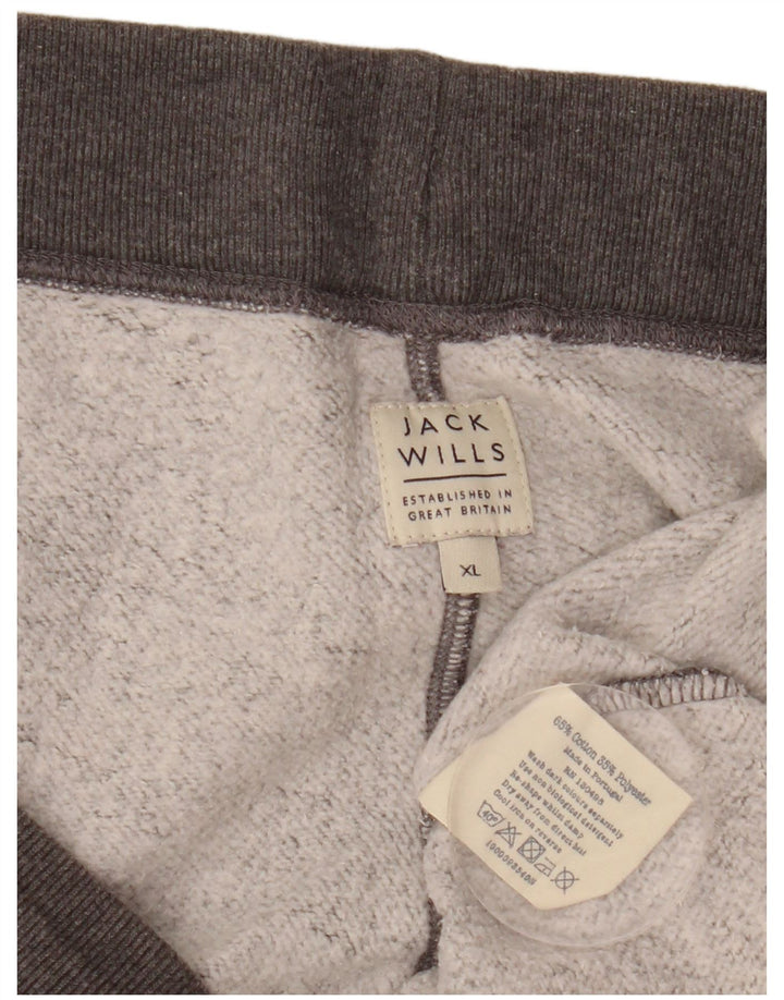 Jack Wills Herren Salcombe Devon Sportshorts XL aus grauer Baumwolle
