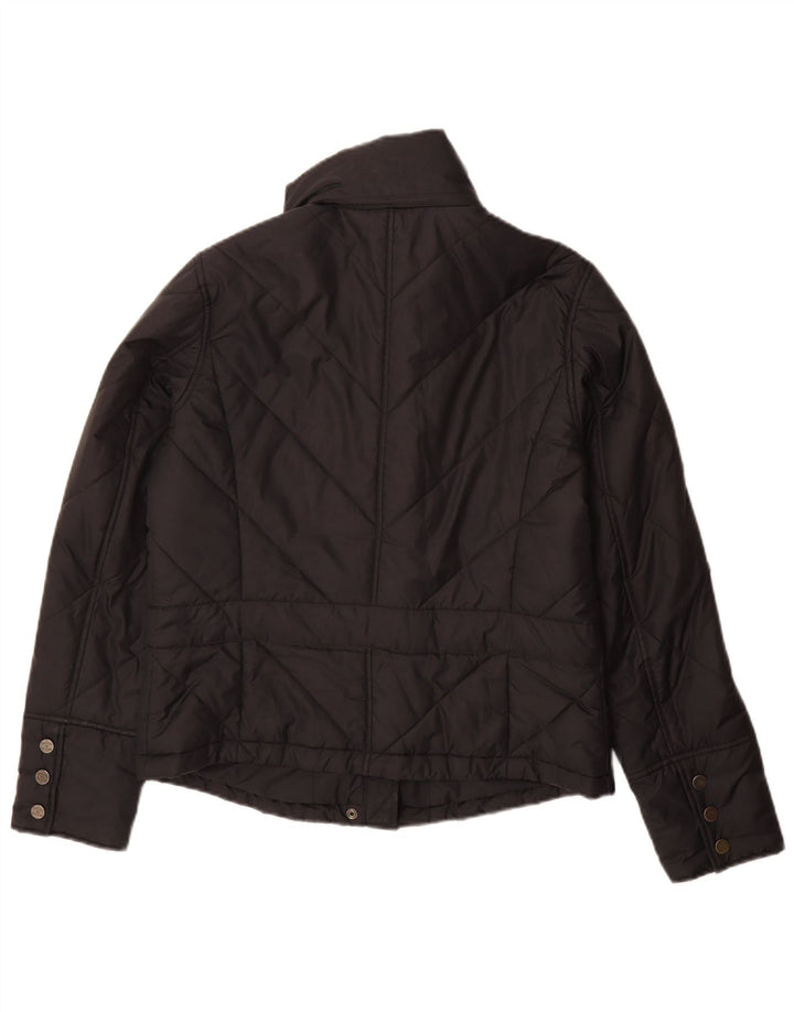 Tommy Hilfiger Damen Wattierte Jacke UK 16 Large Schwarz Polyester