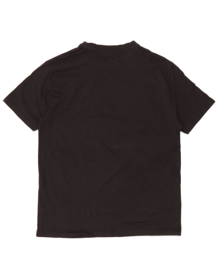 Hurley Herren Grafik-T-Shirt-Oberteil aus mittelschwarzer Baumwolle