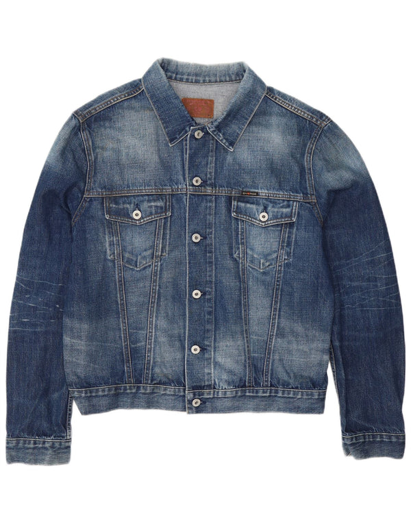 Energie Damen Jeansjacke UK 18 XL Blaue Baumwolle