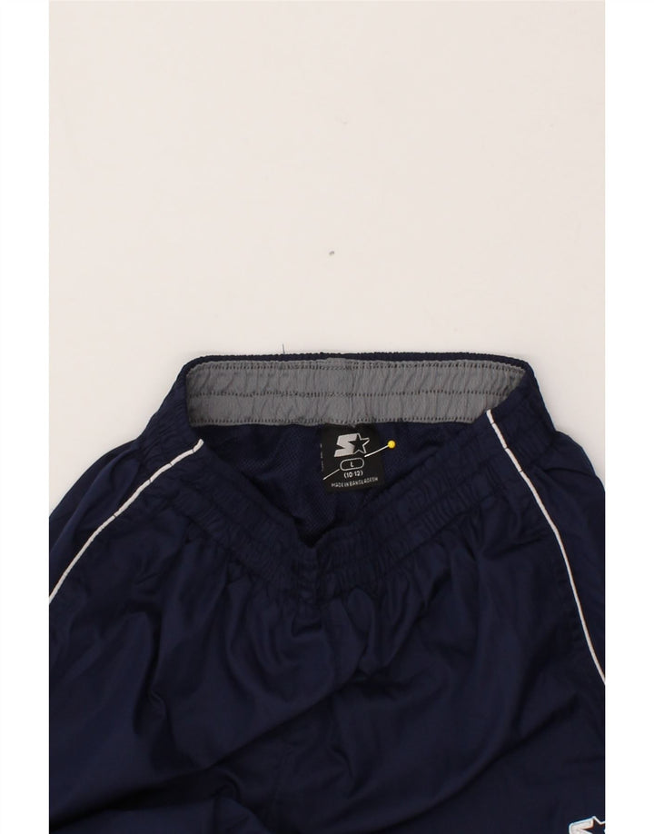 STARTER Boys Capri Tracksuit Trousers 10-11 Years Large Navy Blue Vintage Starter and Second-Hand Starter from Messina Hembry 