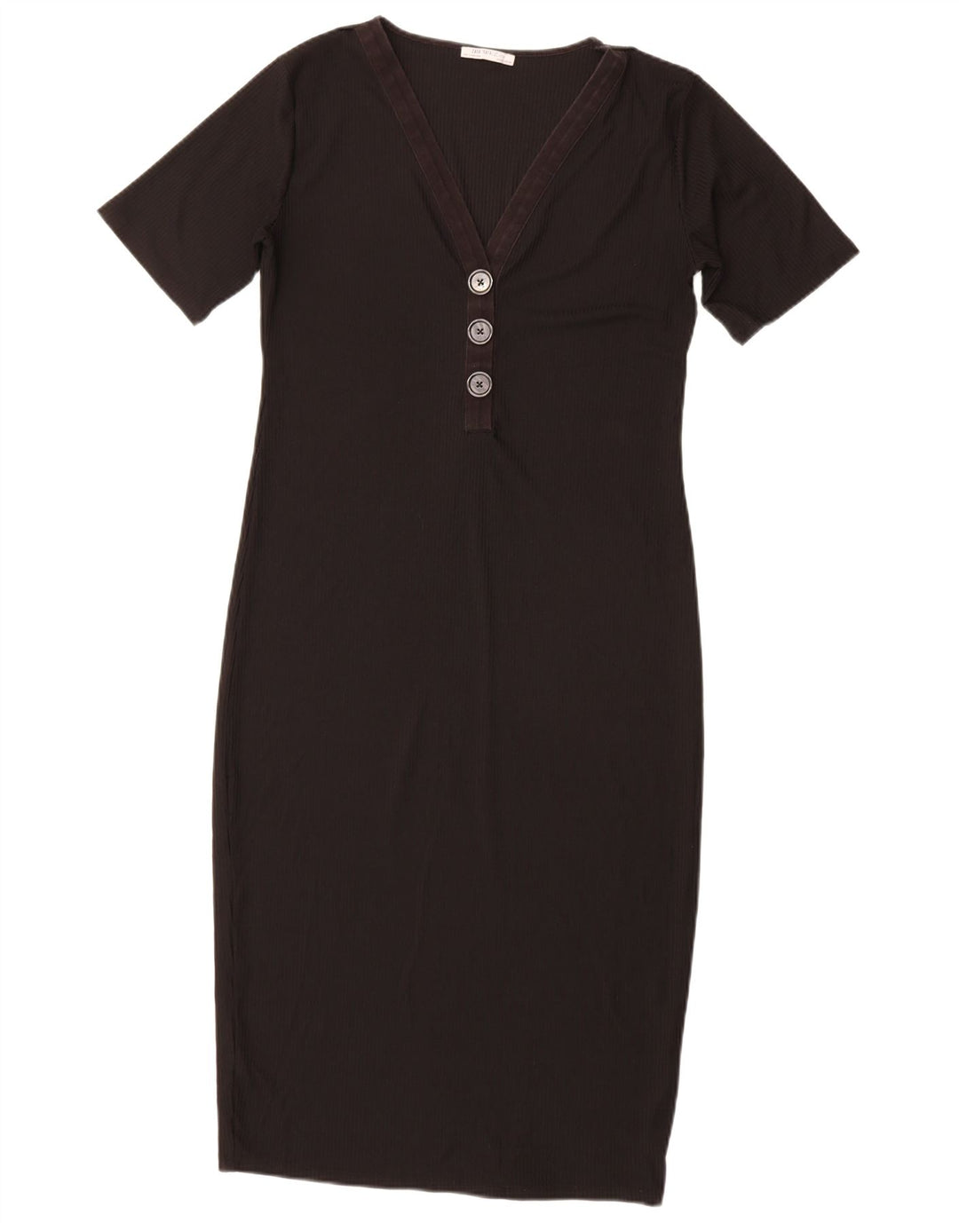Zara Damen Trafaluc Etuikleid UK 14 Large Schwarz Polyester