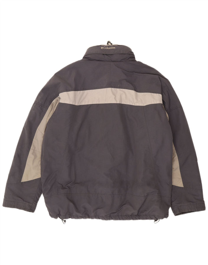 Columbia Herren-Windbreaker-Jacke, UK 42, XL, Grau, Farbblock