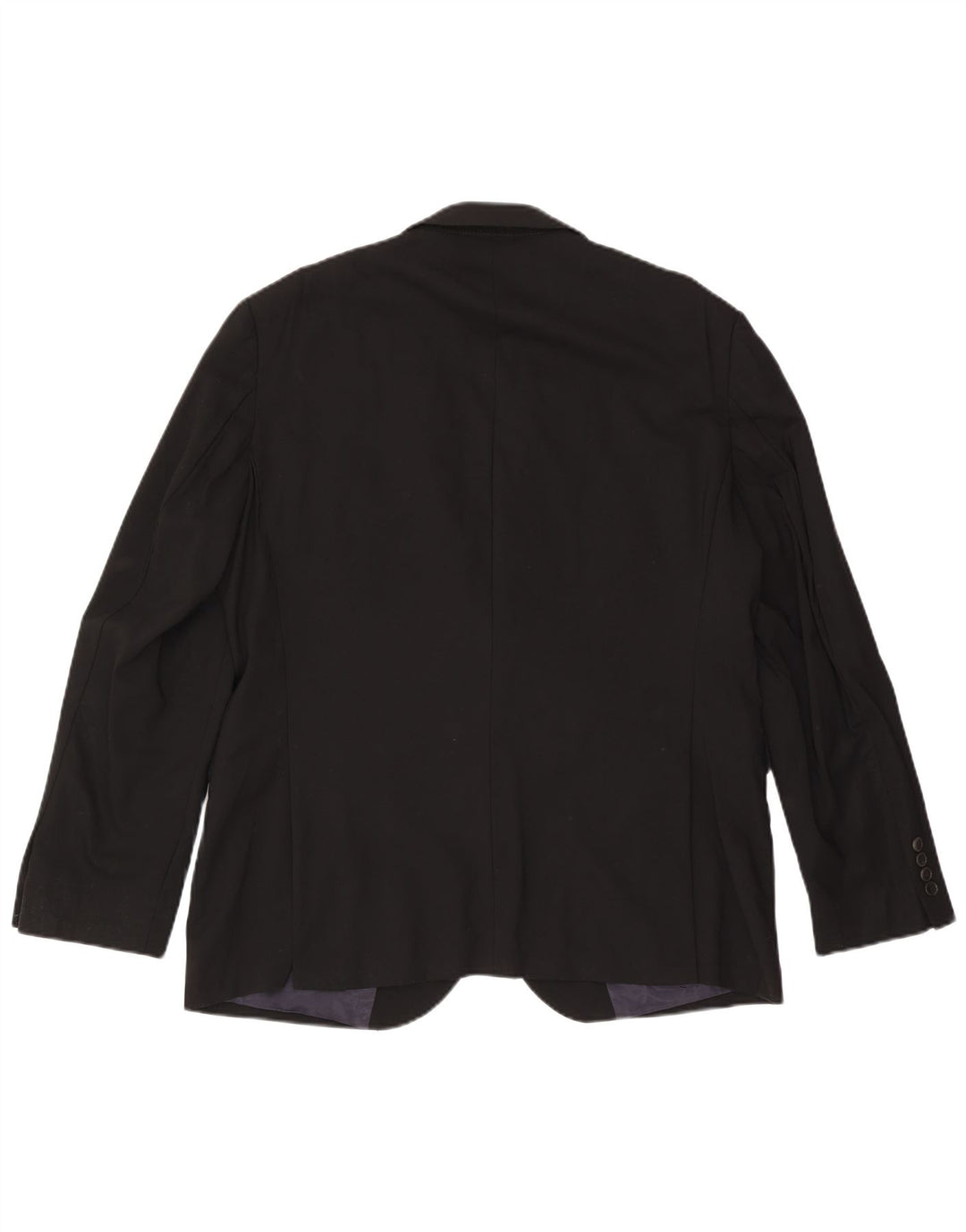 John Lewis Herren-Blazer mit maßgeschneiderter Passform und 2 Knöpfen, UK 44, 2XL, schwarze Wolle