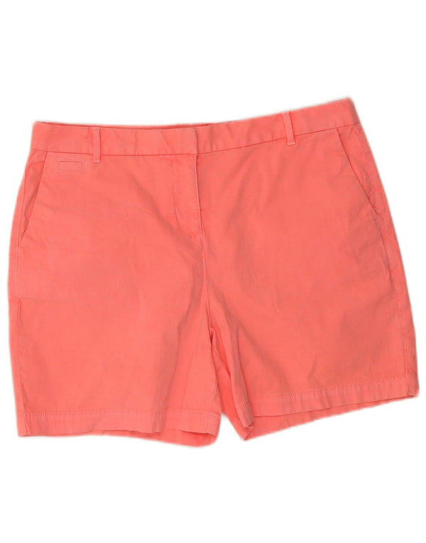 Marks & Spencer Damen Chinoshorts UK 14 Large W34 Rosa Baumwolle