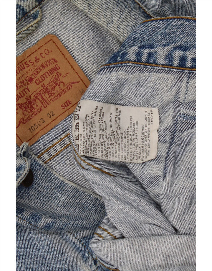 Levi's Herren Jeansjacke UK 38 Mittelblaue Baumwolle