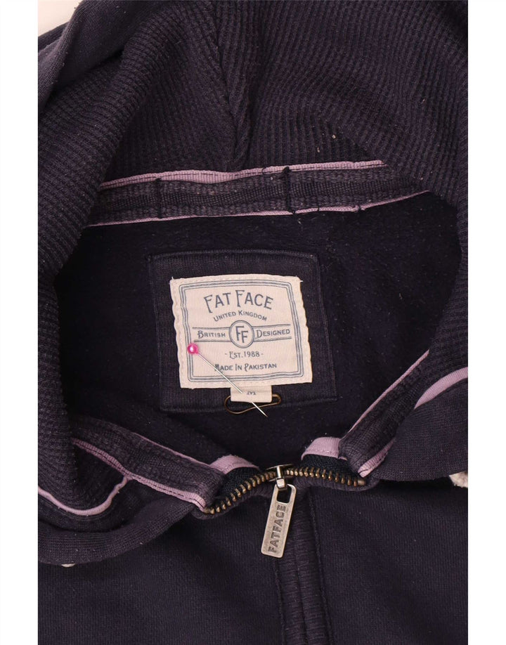 Fat Face Herren-Kapuzenpullover mit Reißverschluss, mittlere marineblaue Baumwolle