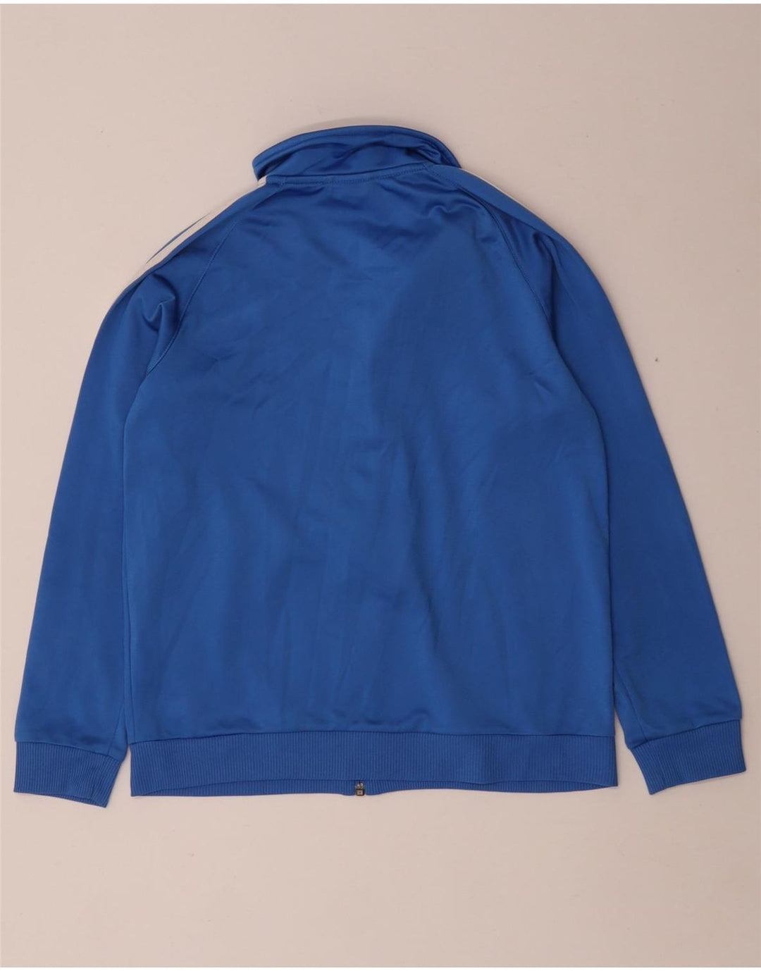 Adidas Jungen Trainingsanzug Top Jacke 11-12 Jahre Blaues Polyester