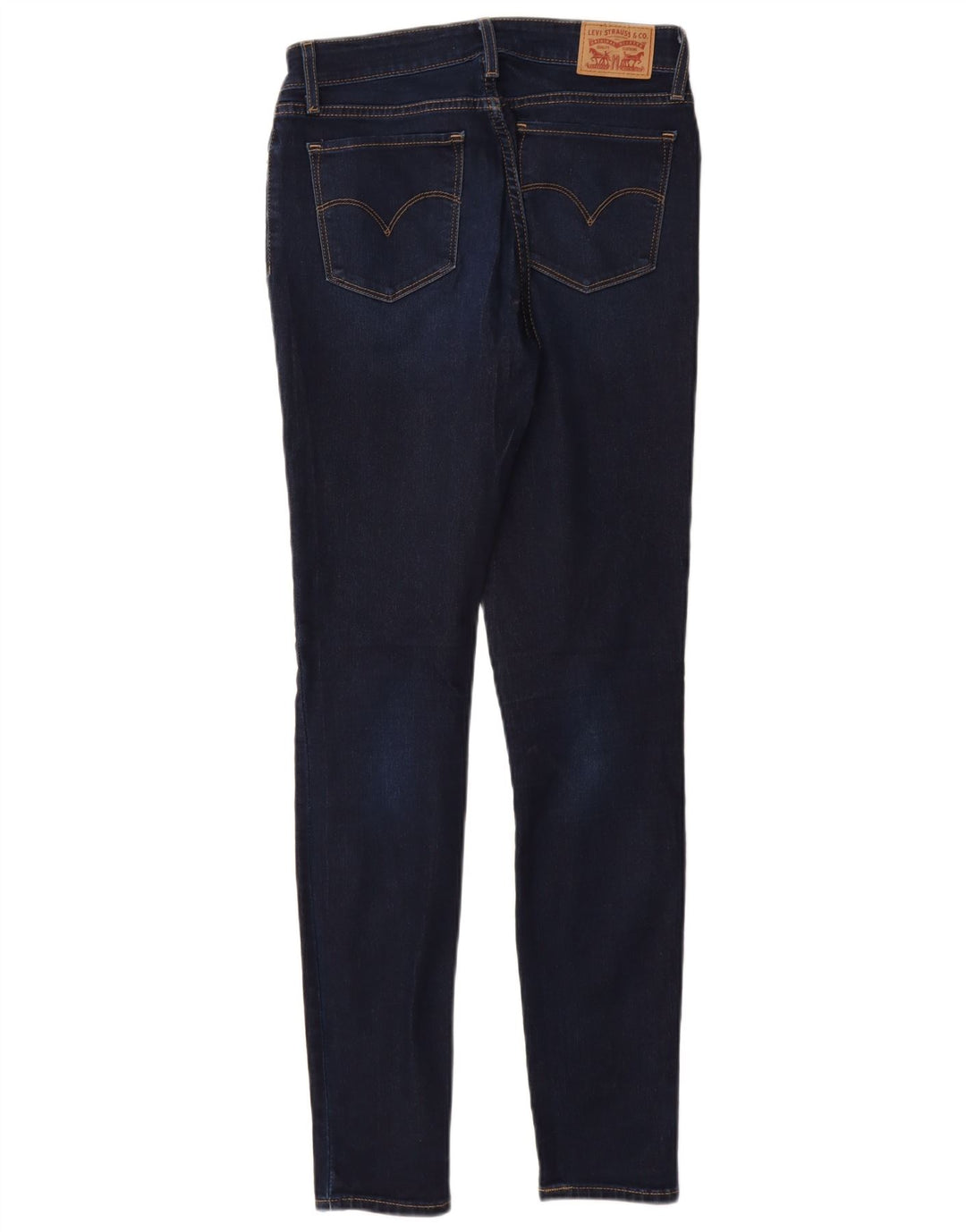 Levi's Damen 711 Skinny Jeans W27 L32 Marineblaue Baumwolle