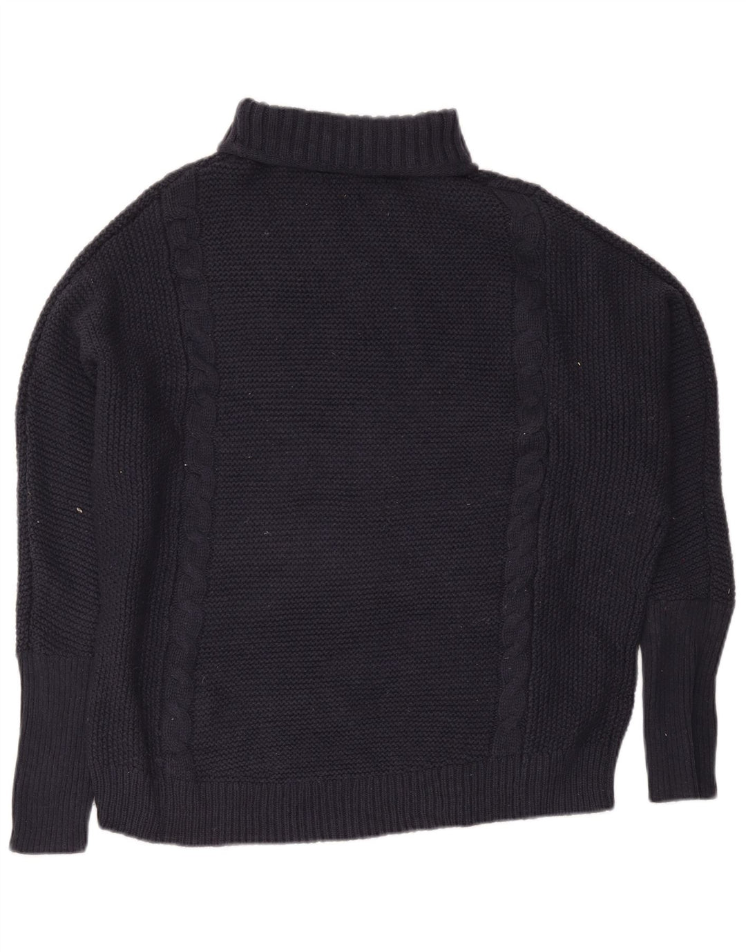 Gap Damen-Pullover mit Rollkragen, übergroß, Größe 40, Marineblau, Nylon
