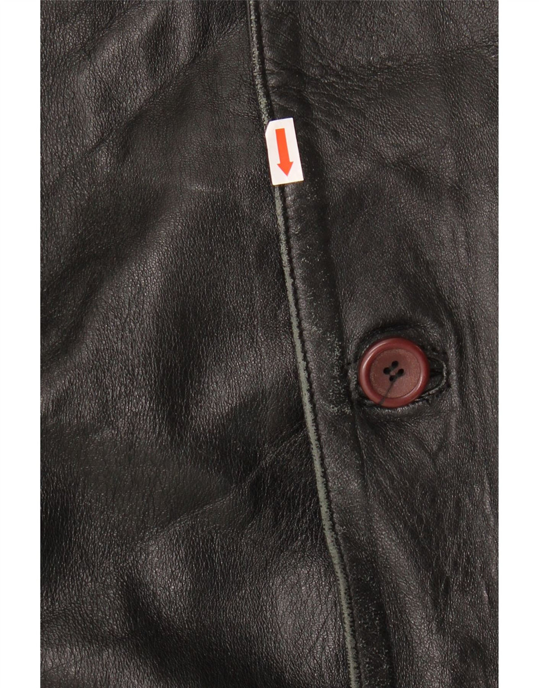 MASTERPELLE Mens Leather Jacket UK 44 2XL Black Leather