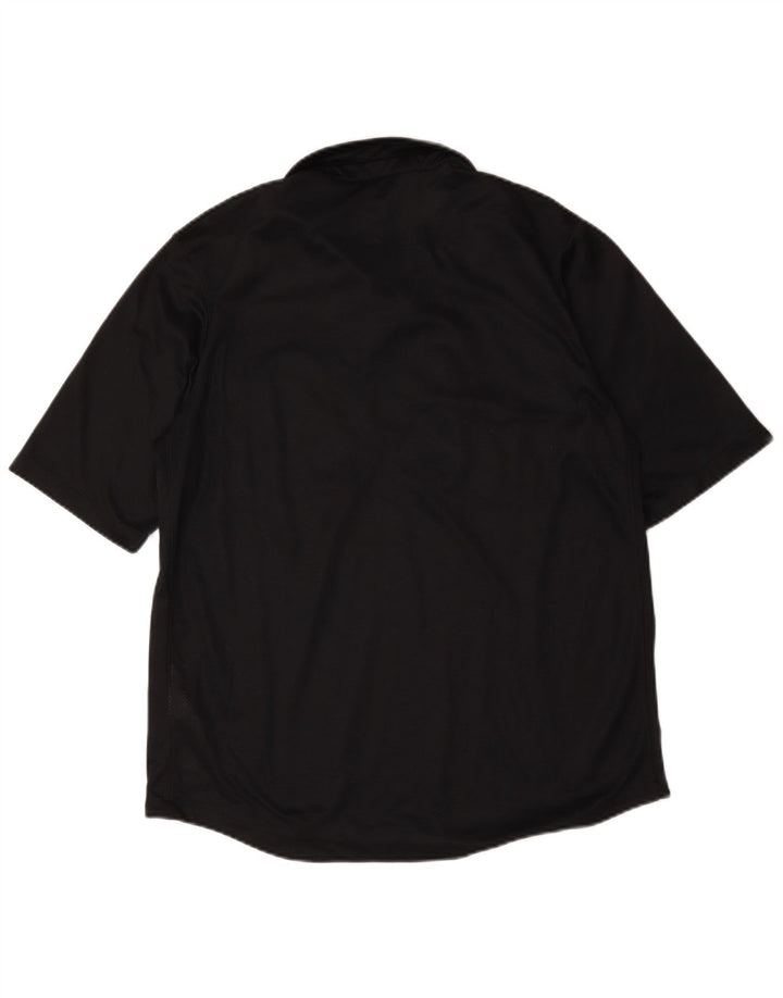 Nike Herren Dri Fit Poloshirt, groß, aus schwarzer Baumwolle