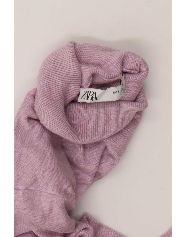 Rollkragenpullover für Damen von Zara, Gr. 10, Rosa