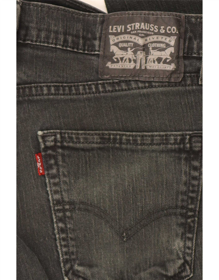 Levi's Herren Slim Jeans W30 L30 schwarze Baumwolle