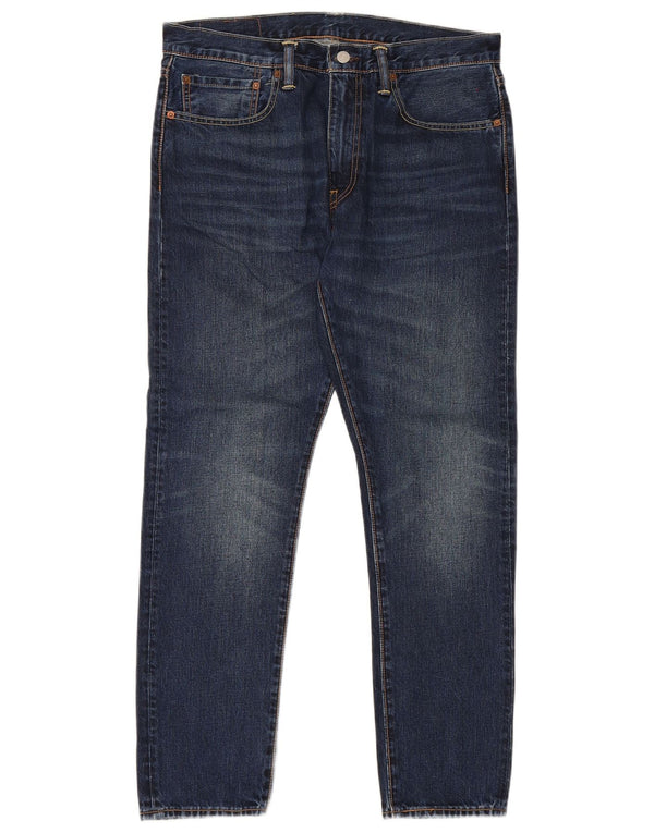 Levi's Herren 512 Slim Tapered Jeans W34 L30 Marineblaue Baumwolle