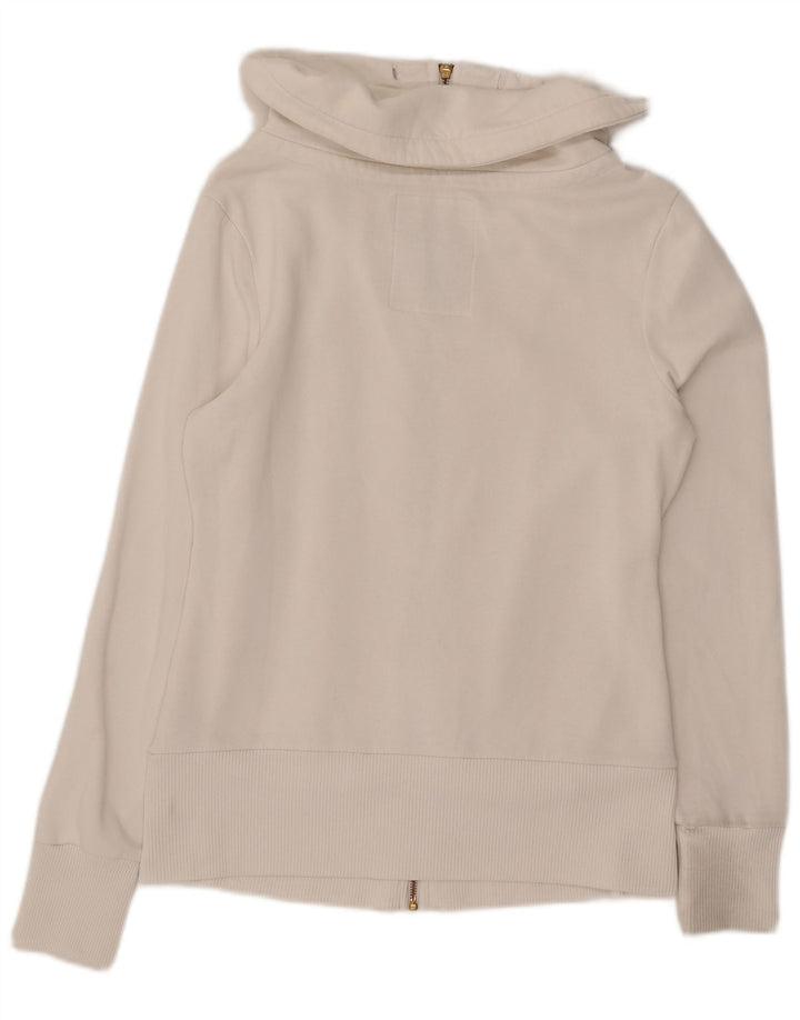 Guess Damen-Trainingsanzug-Top-Jacke, UK 18, XL, weiße Baumwolle