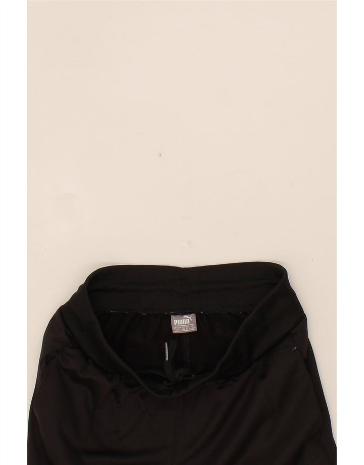 PUMA Boys Graphic Tracksuit Trousers Joggers 11-12 Years  Black Polyester Vintage Puma and Second-Hand Puma from Messina Hembry 