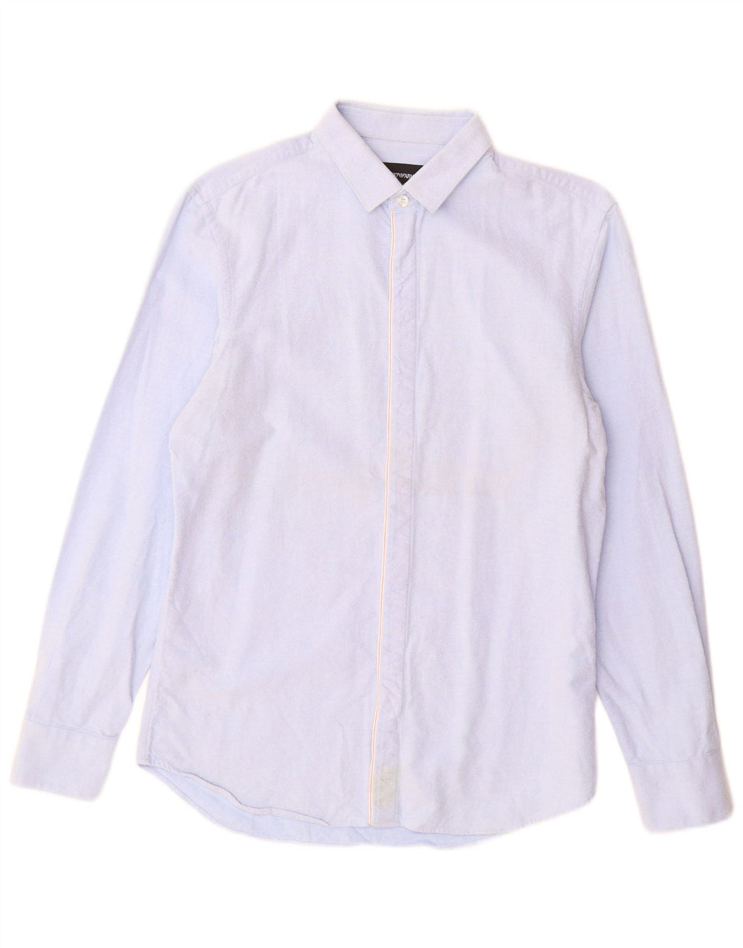 EMPORIO ARMANI Herrenhemd Größe 39 15 1/2 Mittelblau