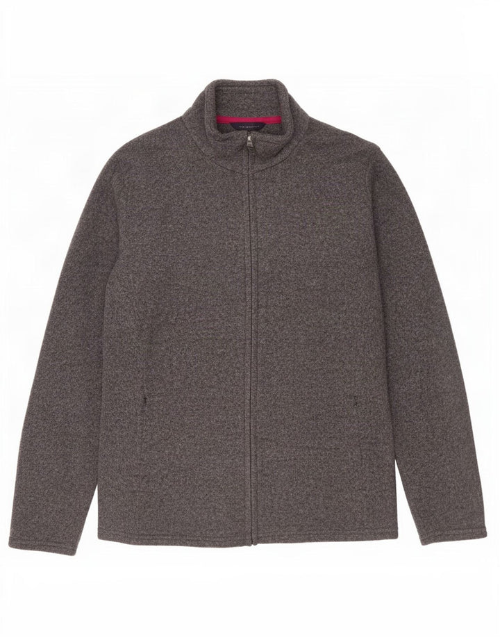 Marks & Spencer Damen-Trainingsanzug-Top-Jacke, UK 16, Größe L, grau gefleckt