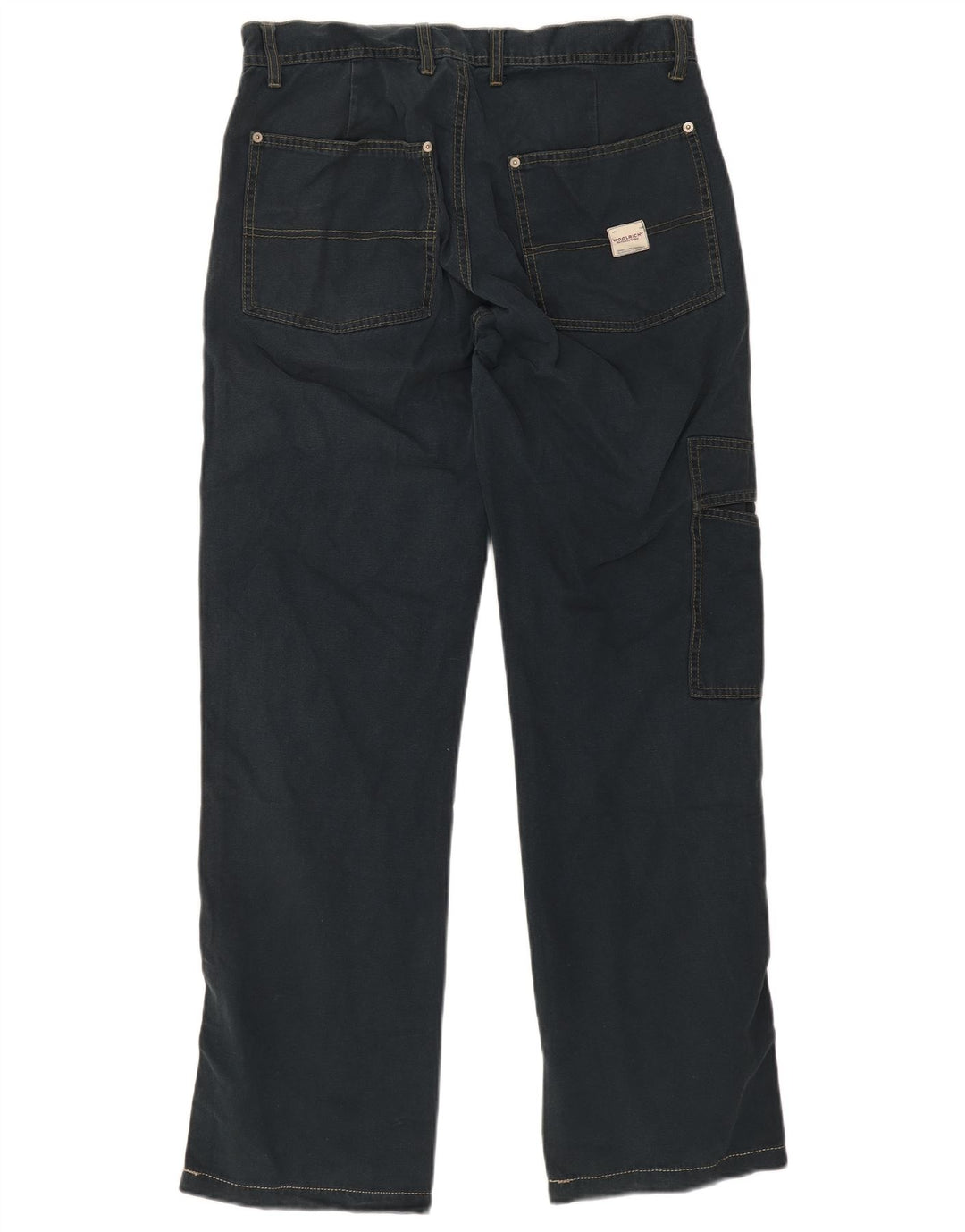 Woolrich Herren Straight Jeans W32 L32 Marineblaue Baumwolle