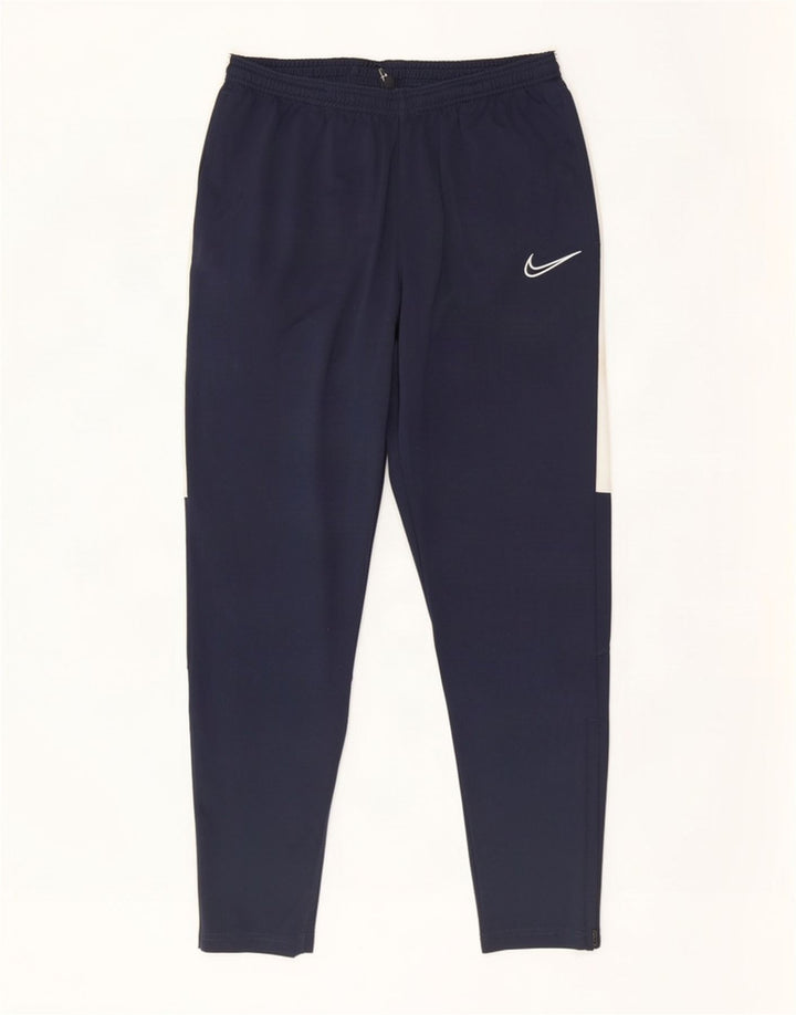 Nike Herren Dri Fit Trainingshose Mittelgroßes marineblaues Farbblock-Polyester