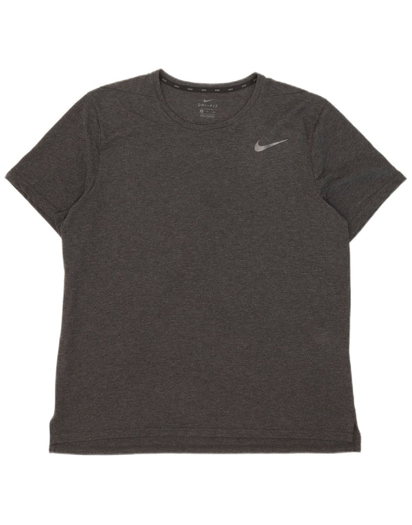 Nike Herren Dri Fit T-Shirt Top XL Grau Polyester