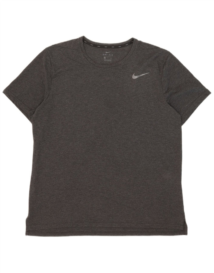 Nike Herren Dri Fit T-Shirt Top XL Grau Polyester