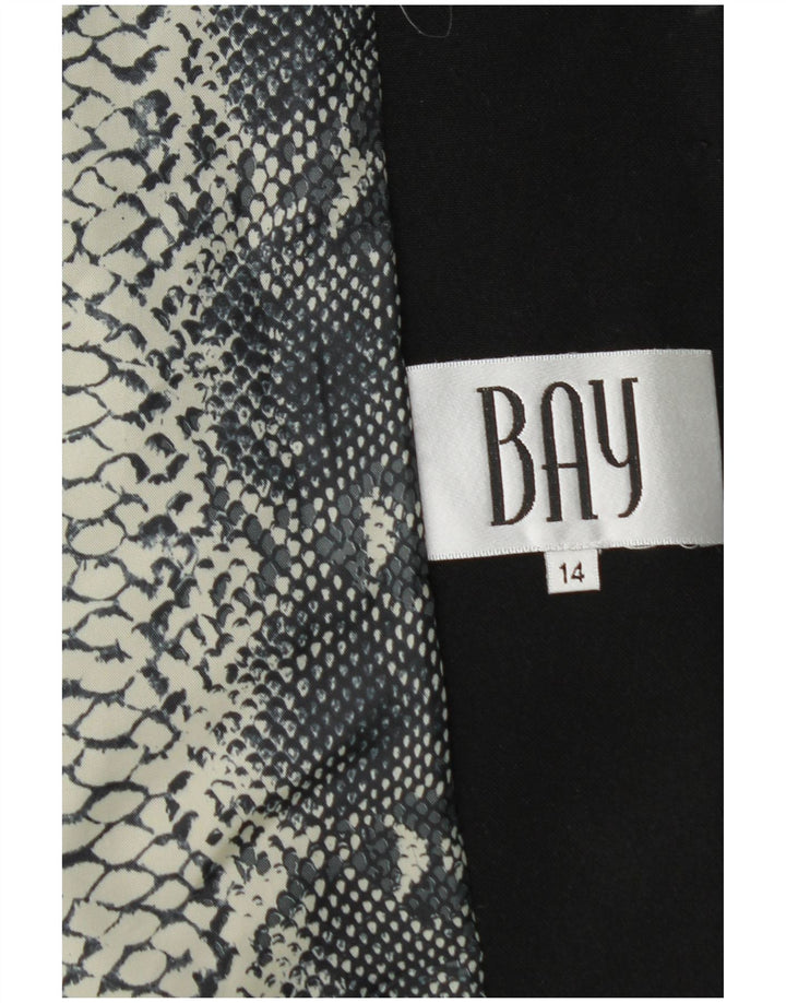 Bay Damen-Blazerjacke mit 1 Knopf, UK 14, Größe L, Schwarz, Polyester