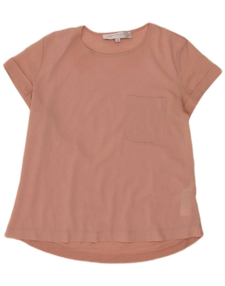 FRENCH CONNECTION Damen-Blusenoberteil UK 12 Mittelrosa Polyester