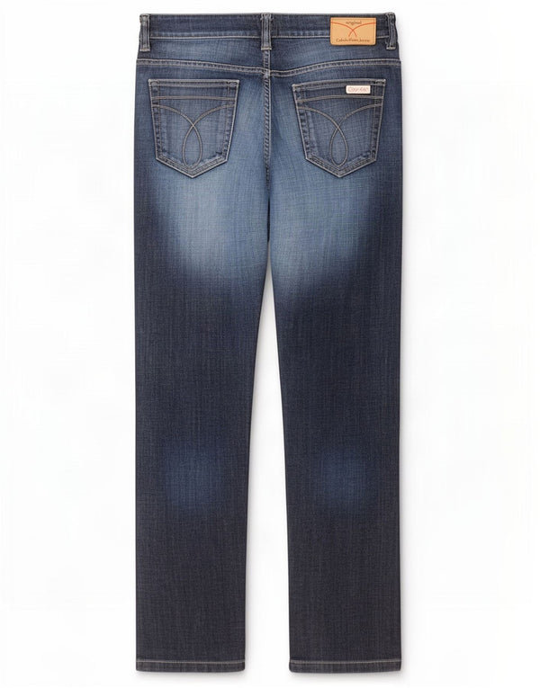 Calvin Klein Herren Distressed Slim Jeans W34 L34 Marineblau