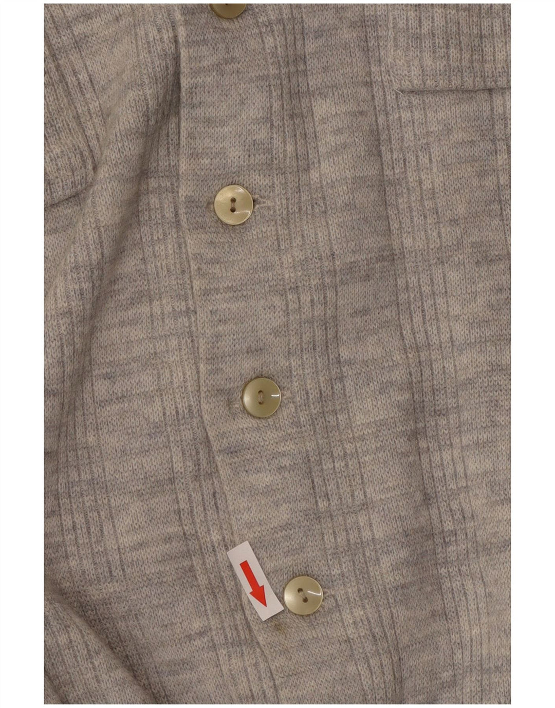 Vintage Damen Cardigan Pullover UK 14 Mittelgrau
