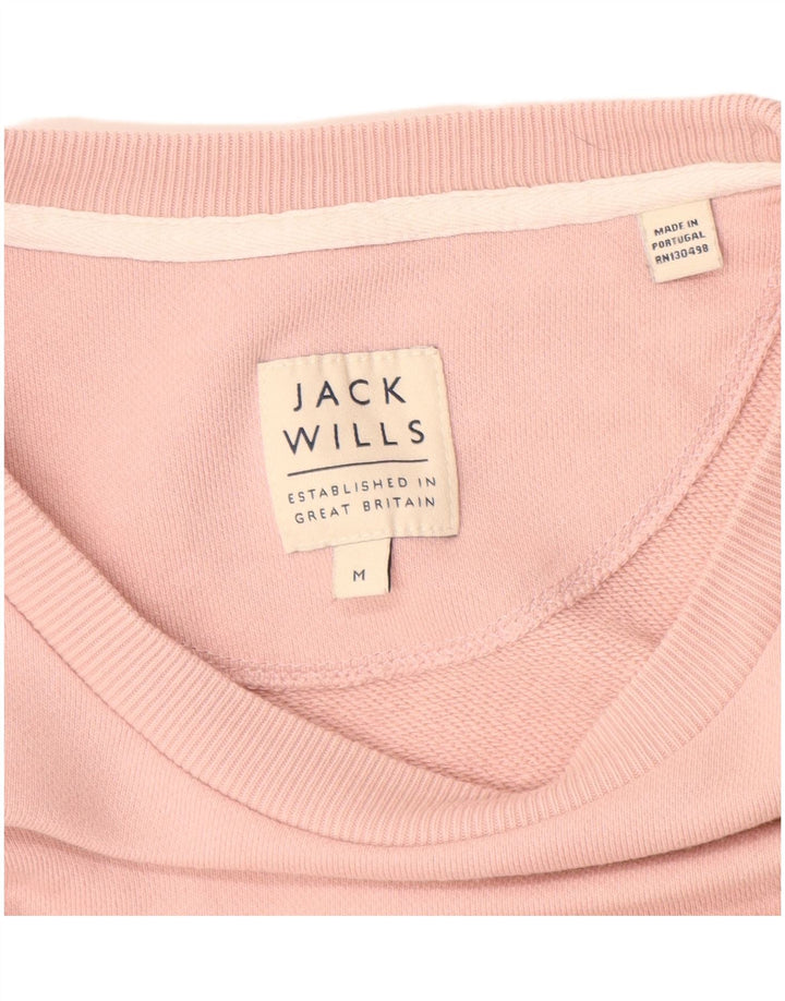JACK WILLS Herren-Sweatshirt mit Grafik, Mittelrosa, Baumwolle