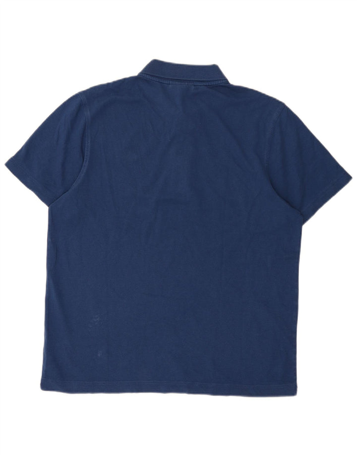 Lacoste Herren-Poloshirt, Größe 5, groß, marineblaue Baumwolle