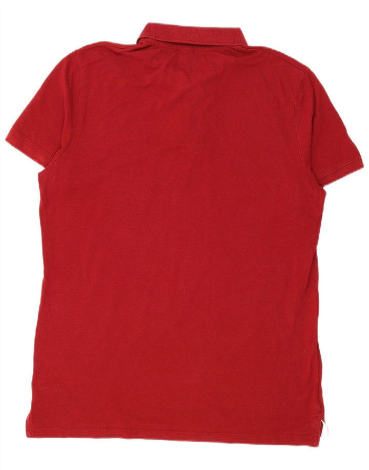 Diadora Herren Poloshirt XL, rote Baumwolle
