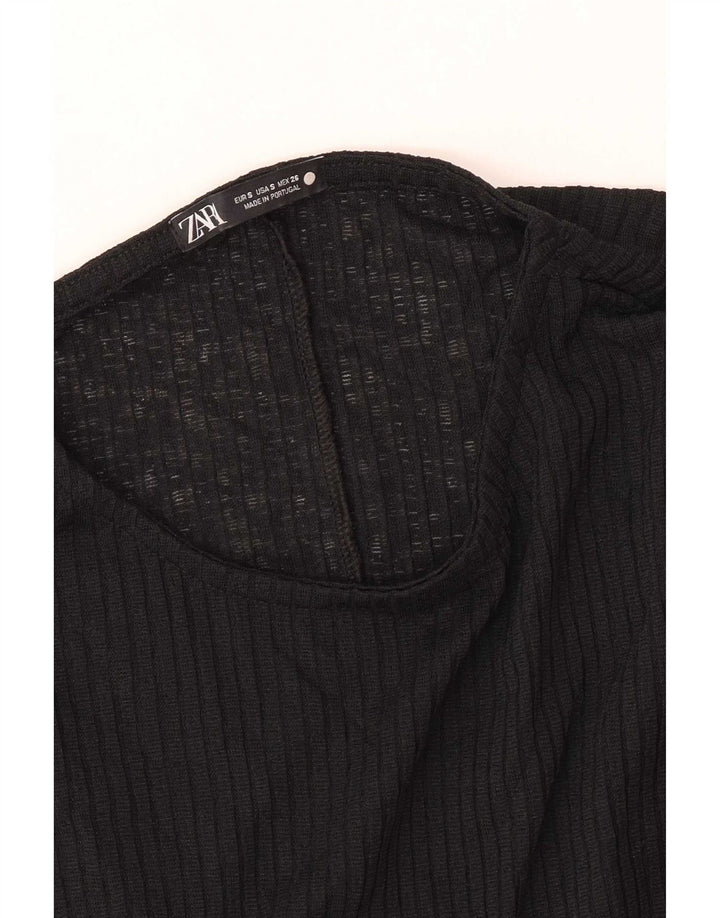 Zara Damen Maxikleid UK 10 Small Schwarz