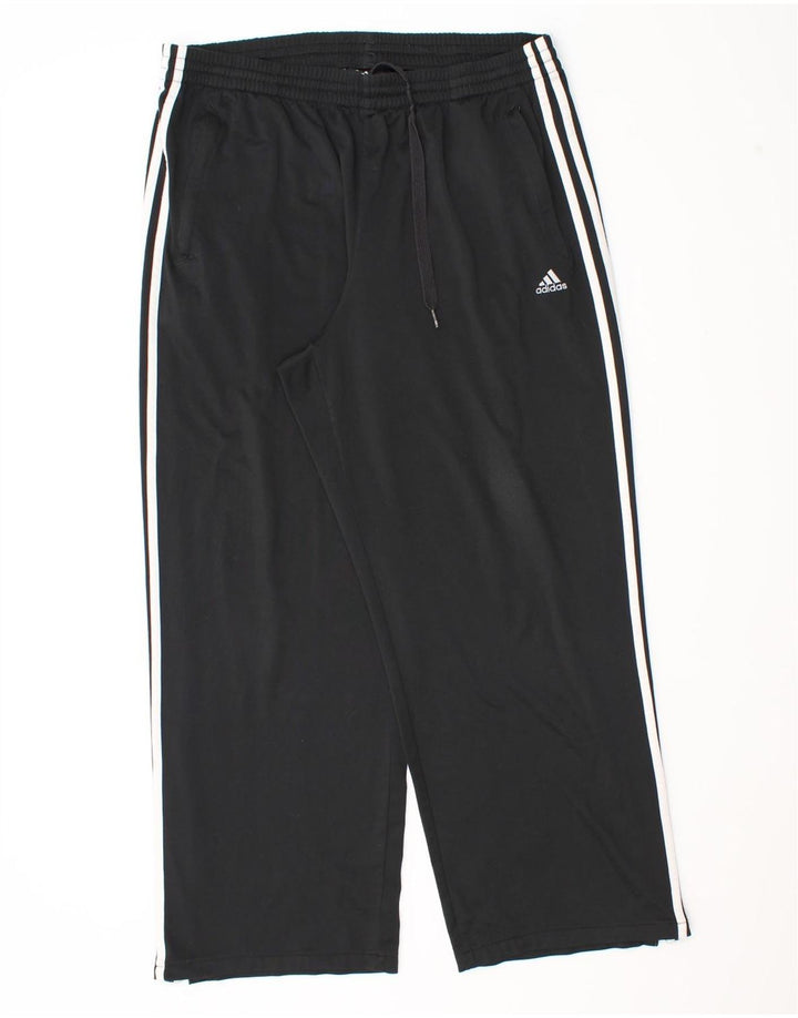 Adidas Herren-Trainingsanzug, groß, aus schwarzem Polyester