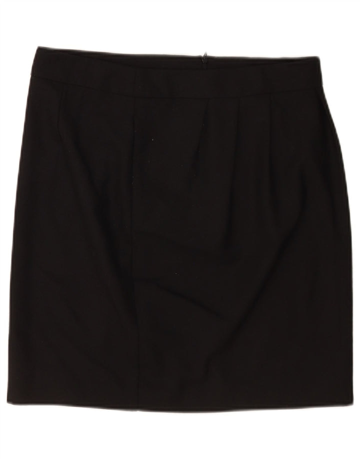 Moschino Damen Minirock UK 12 Medium W30 Schwarz Polyester
