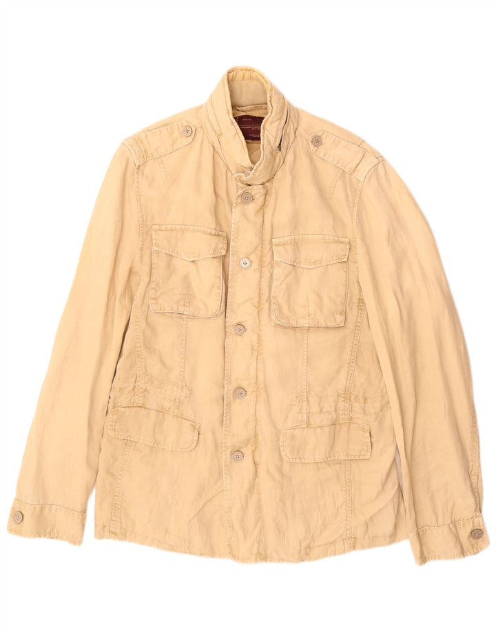 Marlboro Classics Herren Militärjacke EU 52 XL Beige Baumwolle