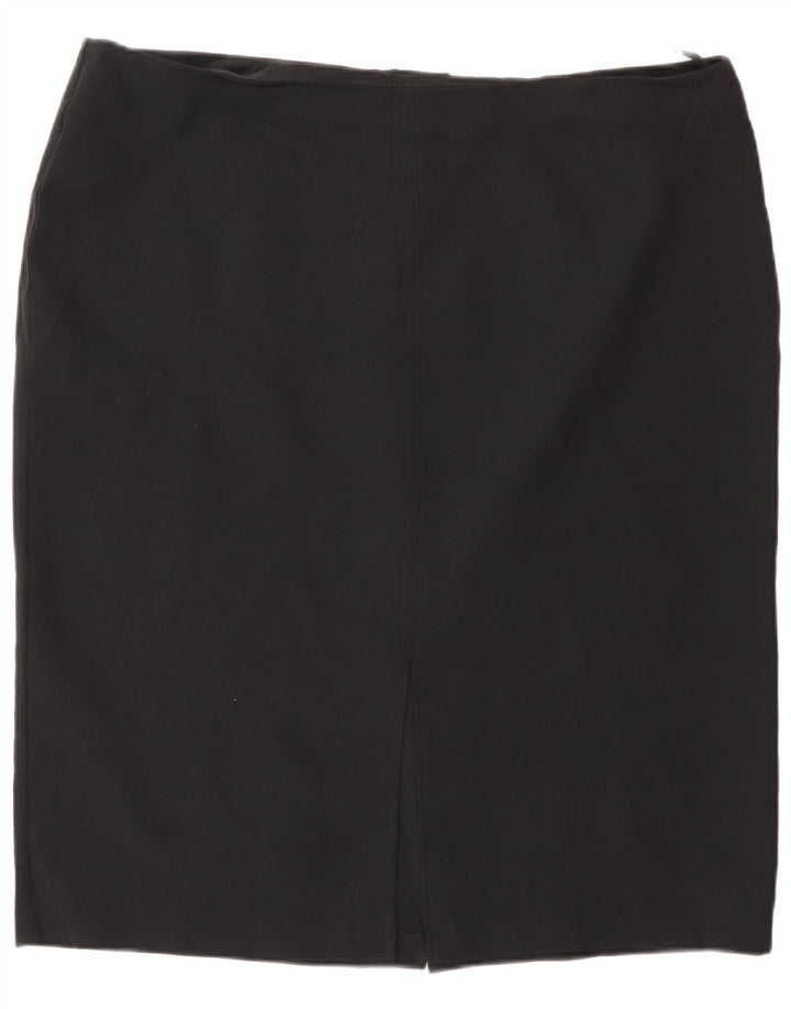 Marks & Spencer Damen Bleistiftrock UK 20 2XL W40 Schwarz Polyester