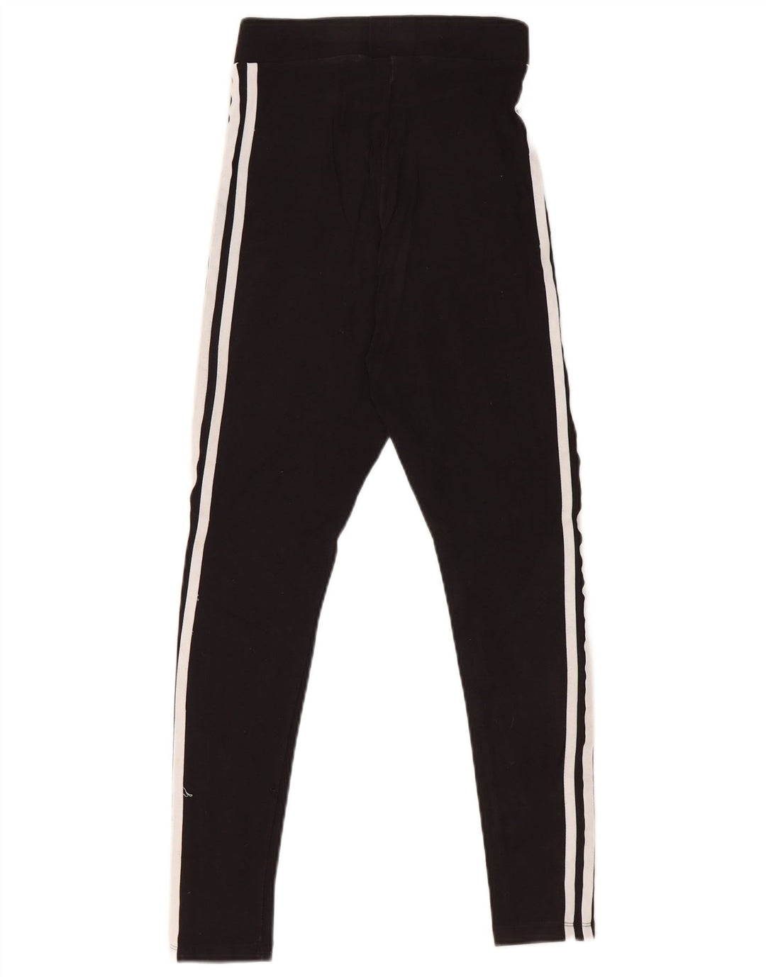 ADIDAS Damen Leggings UK 10 Small Schwarz Baumwolle