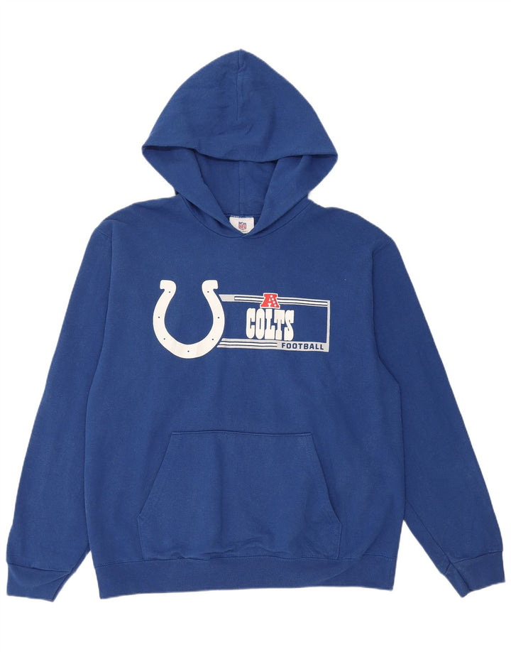 NFL Herren-Kapuzenpullover mit Grafik, groß, aus blauer Baumwolle